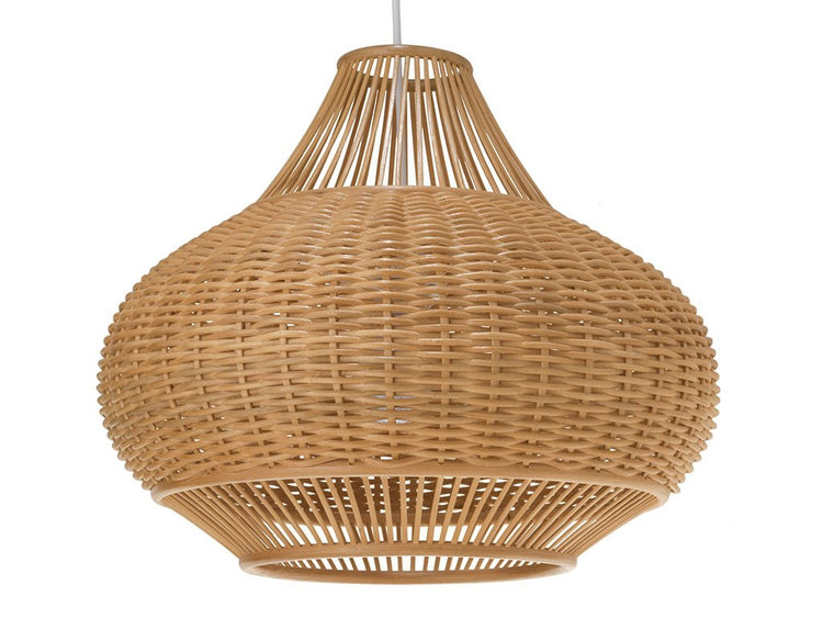 1050029 Wicker Pear Pendant Lamp