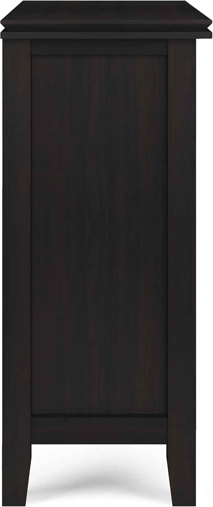 SIMPLIHOME Artisan SOLID WOOD 30 Inch Wide Contemporary Low Storage Cabinet in Hickory Brown, For the Living Room, Entryway and Family Room