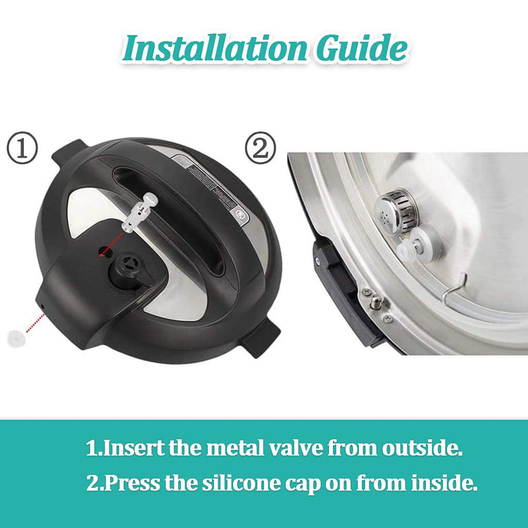 2 Pack Float Valve for Instant Pot with 8 Silicone Caps for Instant Pot Duo 3