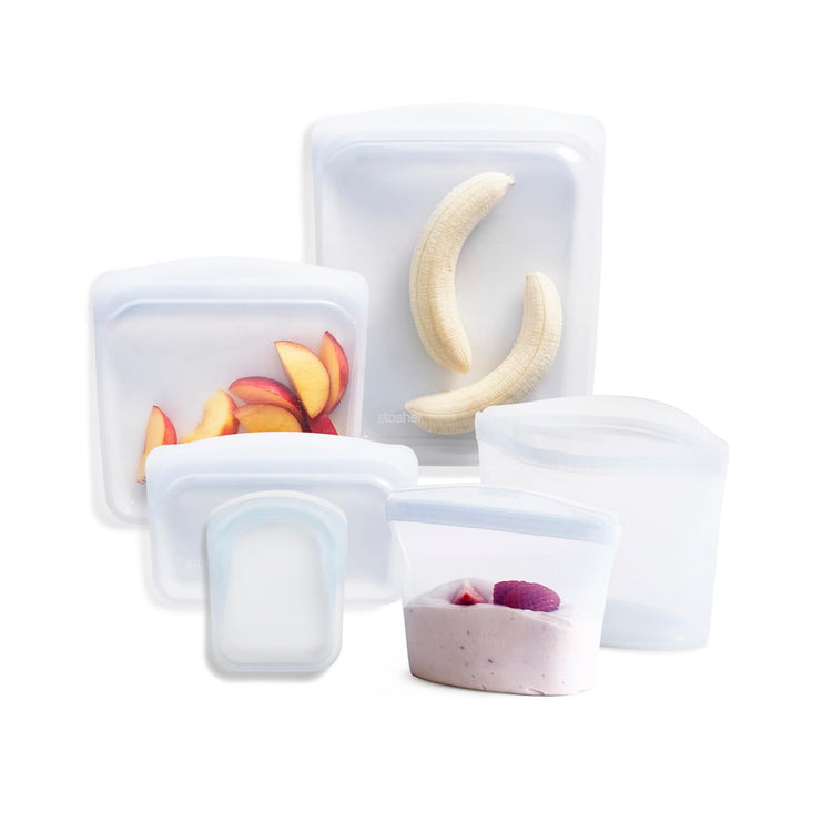 Premium Reusable Silicone Food Storage Bags (6 Count)