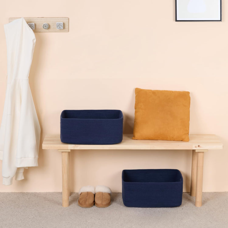 Large Storage Baskets for Shelves (2 Count)