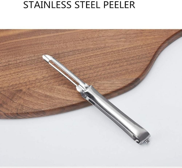 Aniso Kitchen vegetable peeler Stainless steel rotary peeler for vegetable and carrot fruit,with ergonomic safety and control handle-Dishwasher Safety