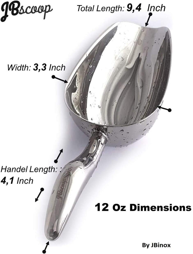 Metal Ice Scoop Stainless Steel