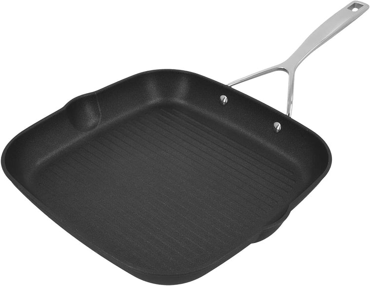 Demeyere AluPro 11-inch Aluminum Nonstick Perfect Pan Grill Pan - Nestoria