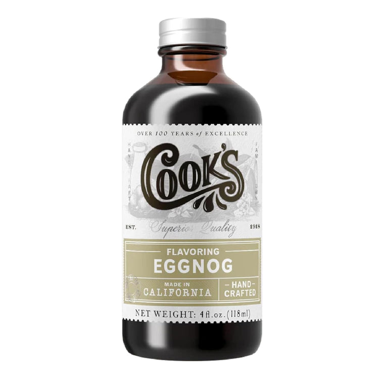 Cook's, Eggnog Flavoring, for Making Eggnog, Baking, Ice Cream, Custard, Cheesecake, and Cookies, 4 oz - Nestoria