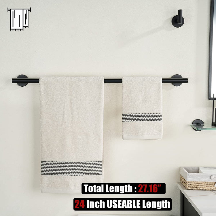 Black Towel Bar