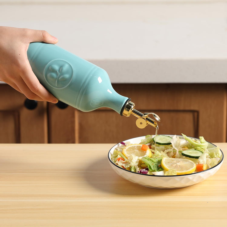 Sweejar 16 Oz Ceramic Olive Oil Dispenser Bottle