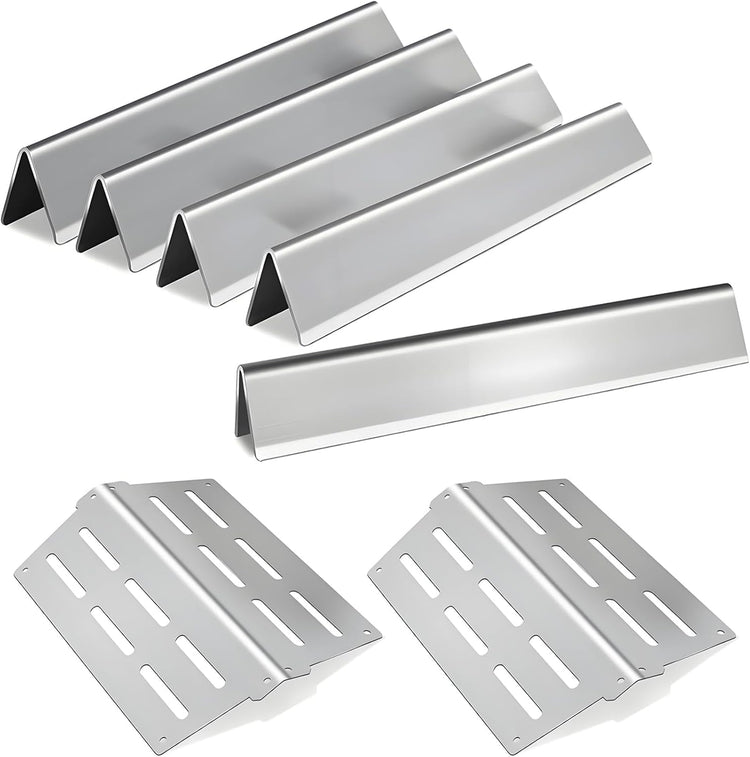Genesis Grill Parts 17.5" Flavorizer Bars Heat Deflector for Weber Genesis 300 Series Weber E310 E320 E330 EP310 EP320 EP330 Front Control, Grill Replacement Parts for Weber 7620 7622 Accessories