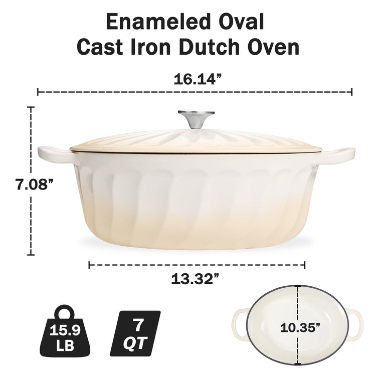 Enameled Dutch Oven Pot with Lid