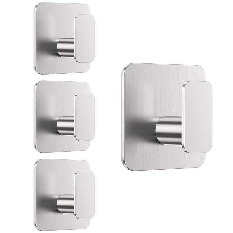Silver Hooks for Hanging Heavy Duty (4 Count)