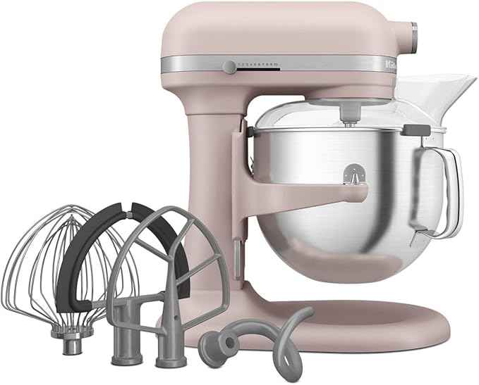 KitchenAid 7 Quart Bowl-Lift Stand Mixer, KSM70SKXX, Feather Pink