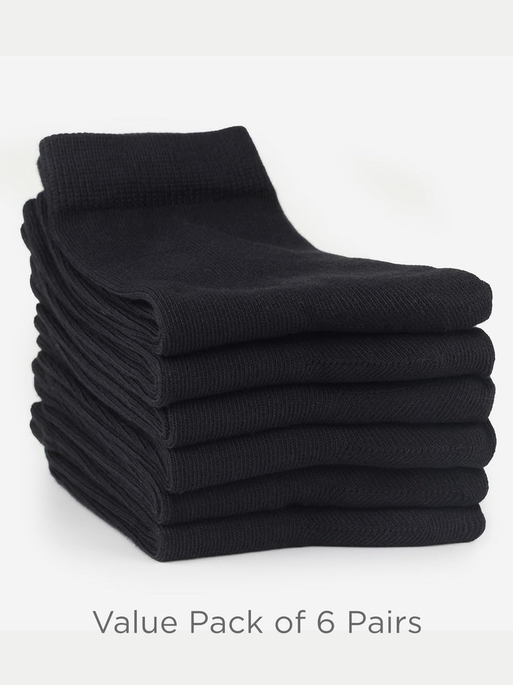Unisex Kids Boys Girls Soft Cotton School Socks 8 (6 Count)