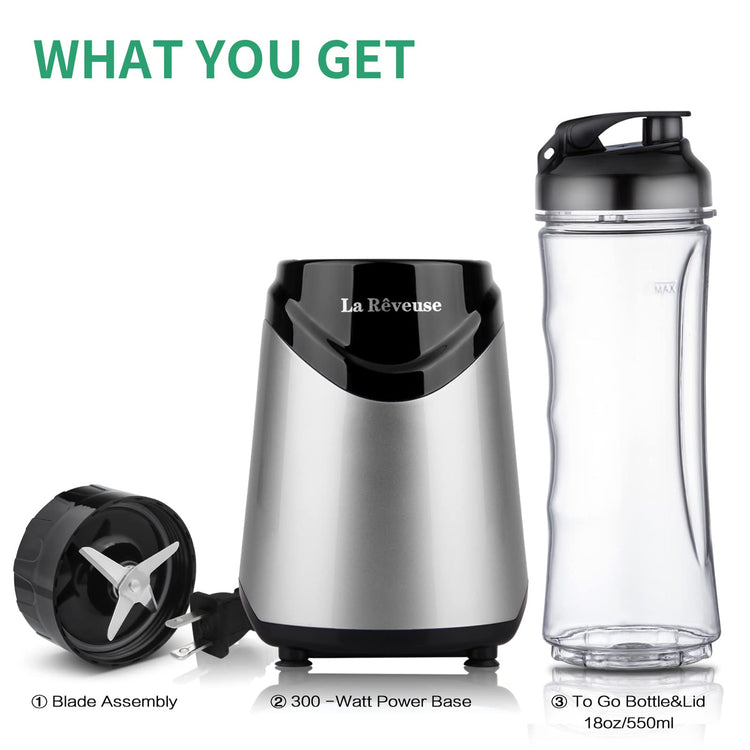 Smoothies Blender Personal Size 300 Watts with 18 oz BPA