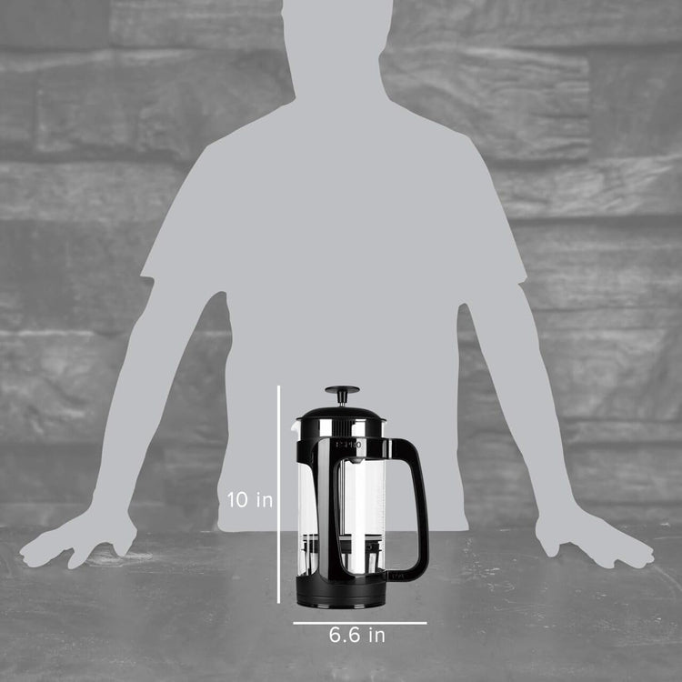 ESPRO - P3 French Press Coffee Maker – Patented Double Microfilter for Sludge and Grit Free Coffee, Black, 32 oz