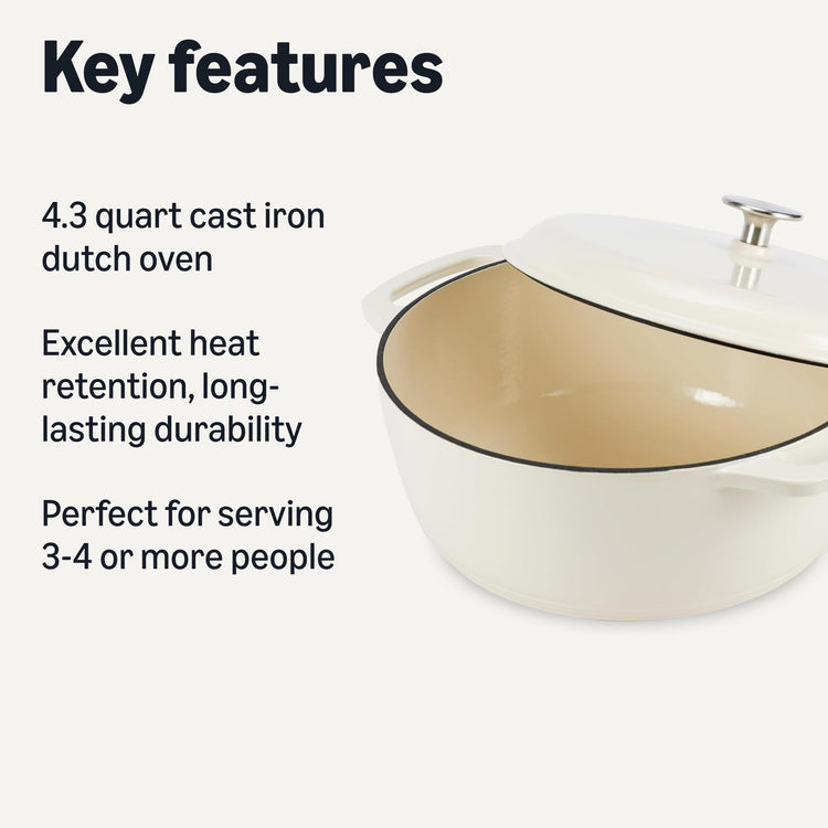 Enameled Cast Iron Dutch Oven Pot with Lid