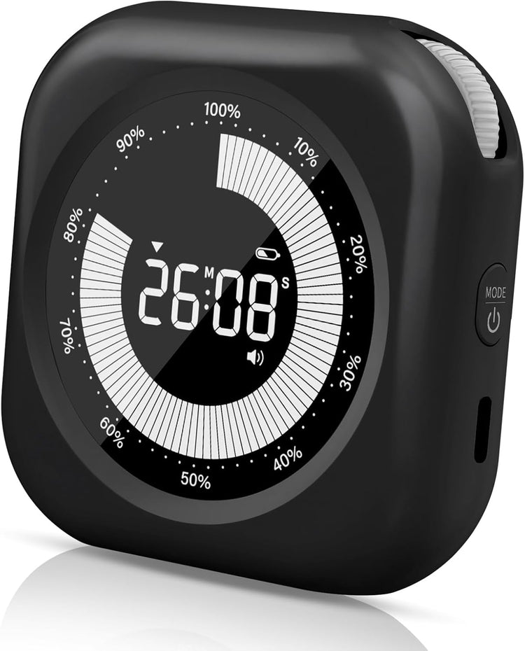 Visual Timer for Kids, 10 Hours Countdown/Up, with Rechargeable, 3 Volume Levels,3 Brightness Display, and Magnetic, Homeschool Study Tool, Large Digital Timers for Classroom, Kitchen