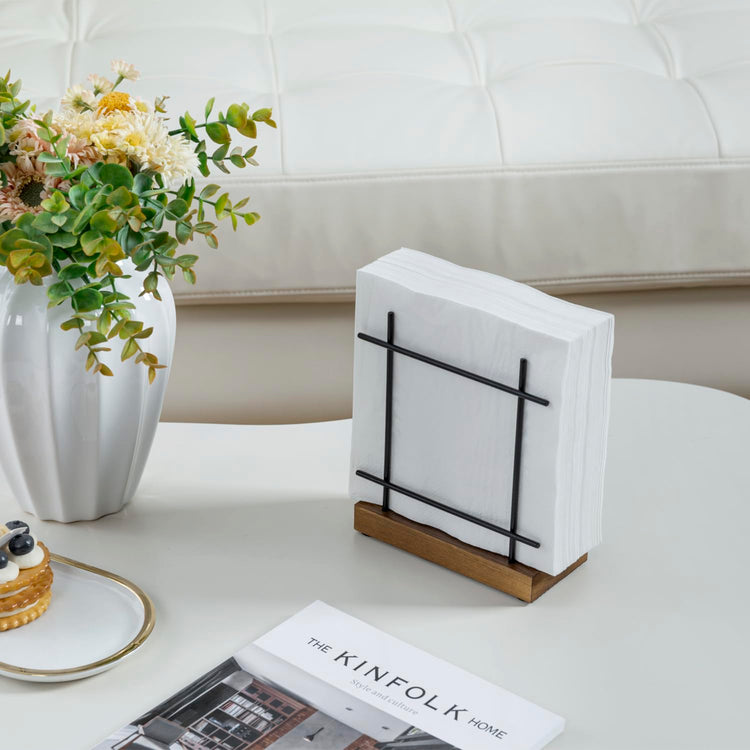 Black Metal Napkin Holder