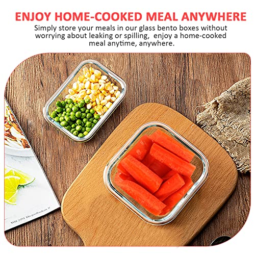 24 Pieces Glass Food Storage Containers Set (Red / 12 Pack)