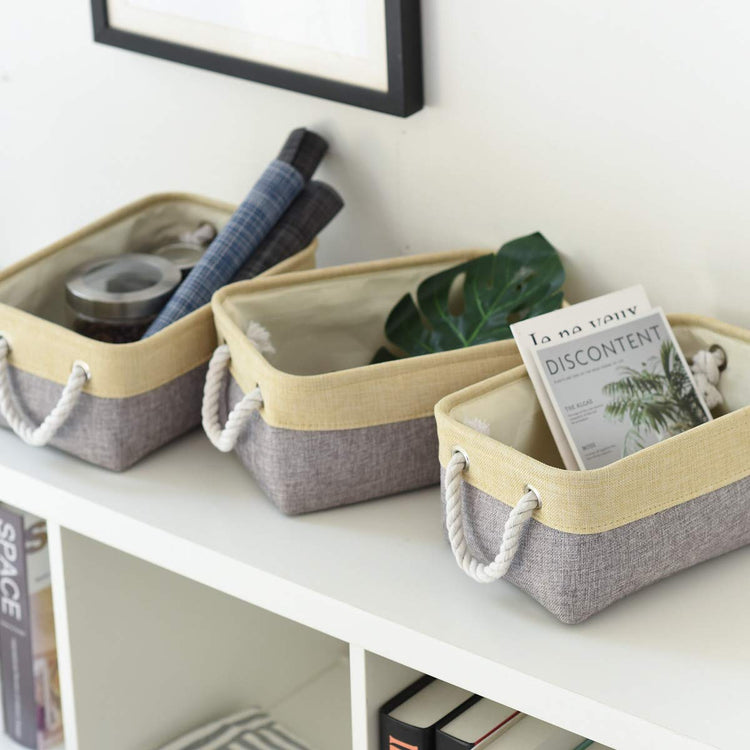 Fabric Storage Baskets for Organizing (6 Count)