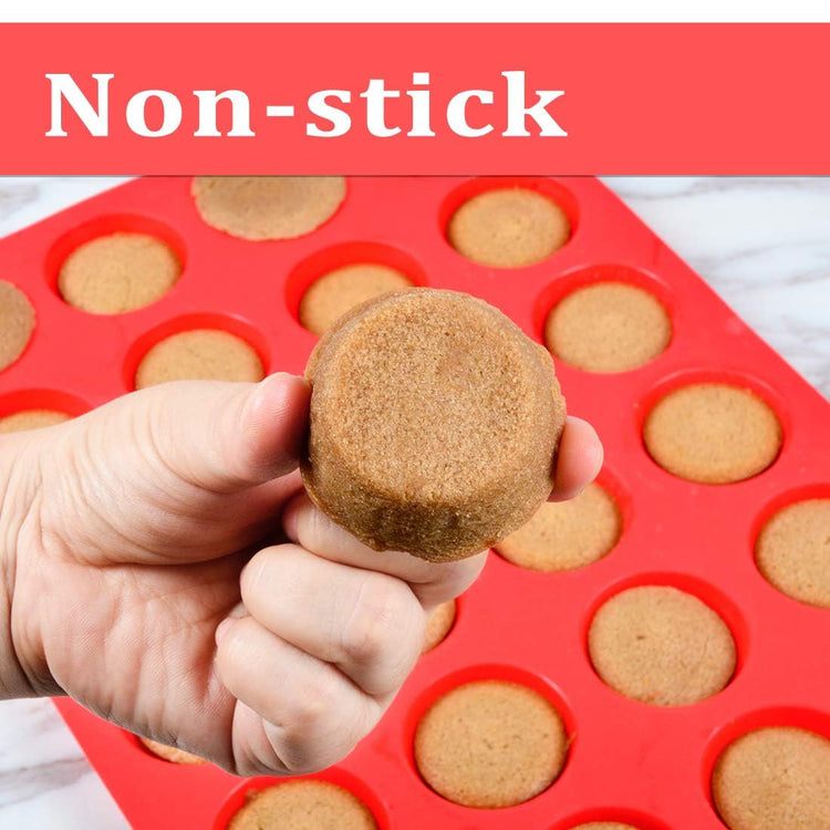 Silicone Muffin Pan Mini 24 Cups