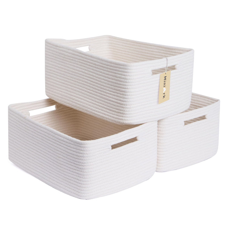 Large Storage Baskets for Shelves (3 Count)
