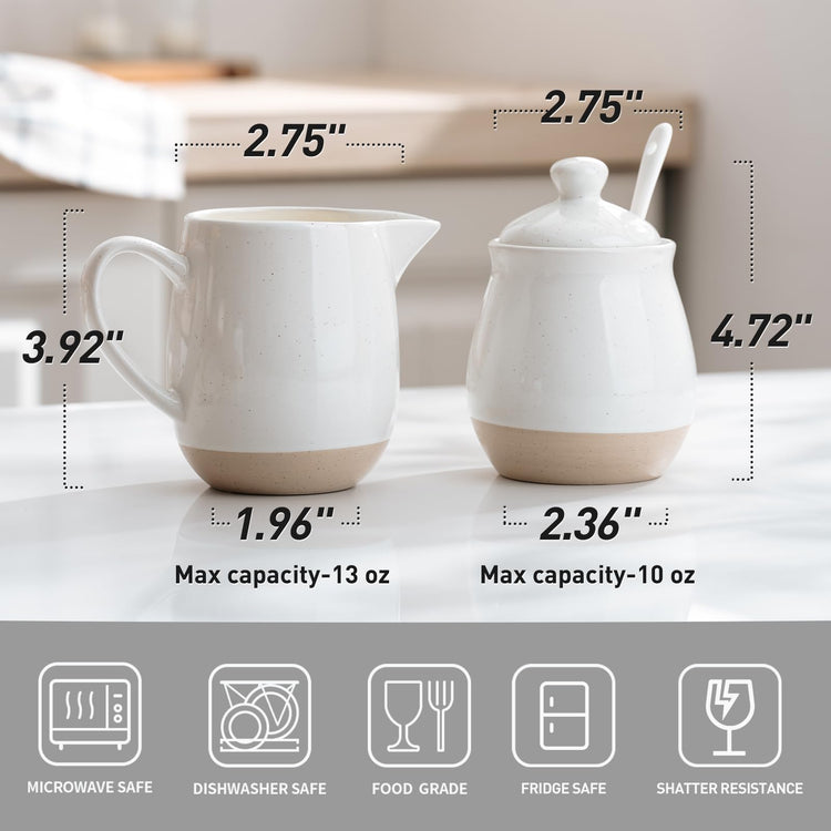 10oz Sugar Bowl & 13oz Creamer Set