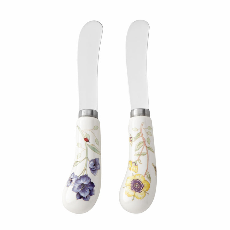 Butterfly Meadow Porcelain Handle Cheese Spreader Set (2 Count)