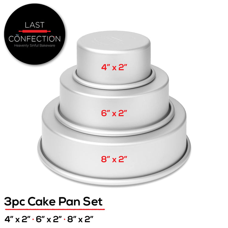 3 Piece Round Cake Pan Set