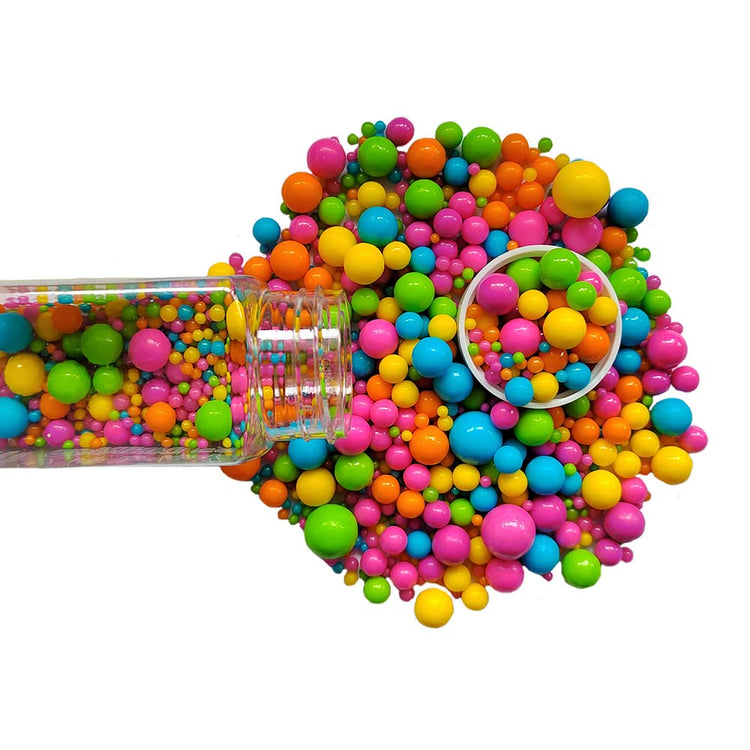 Edible Rainbow Sugar Pearls Candy Sprinkles 120G (4.23 Ounce)
