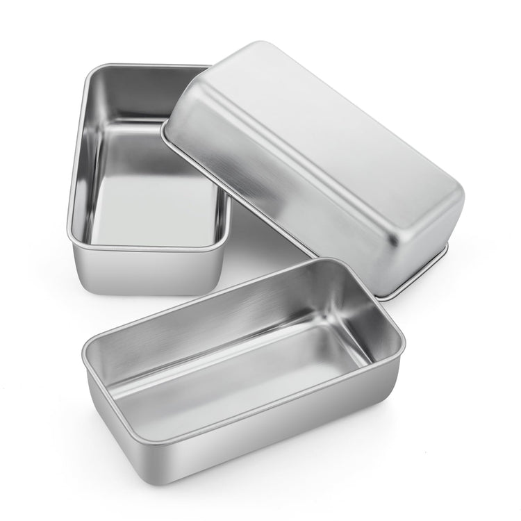 Loaf Pan 9 x 5 Inch Stainless Steel Bread Pan (3 Count)