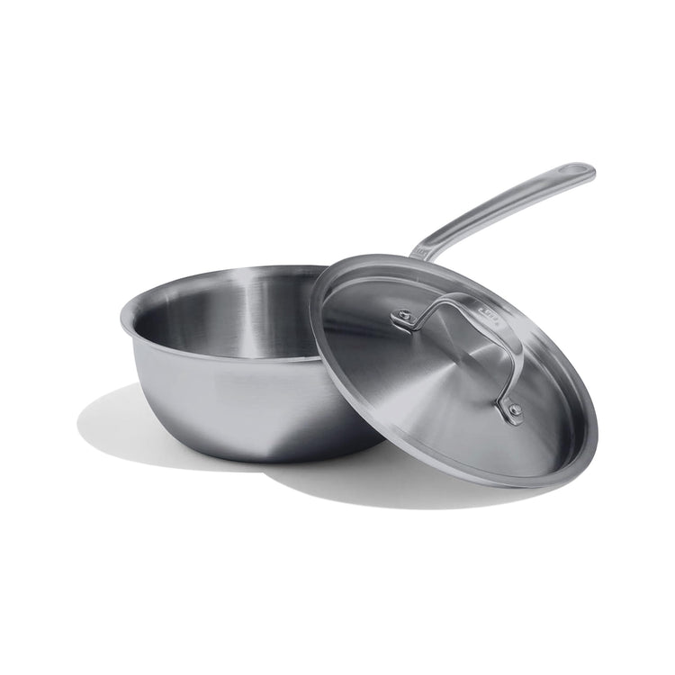 Cookware 2 Quart Stainless Steel Saucier Pan