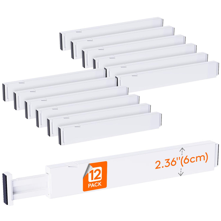 2.36" Upgrade Kitchen Drawer Dividers (12 Count)