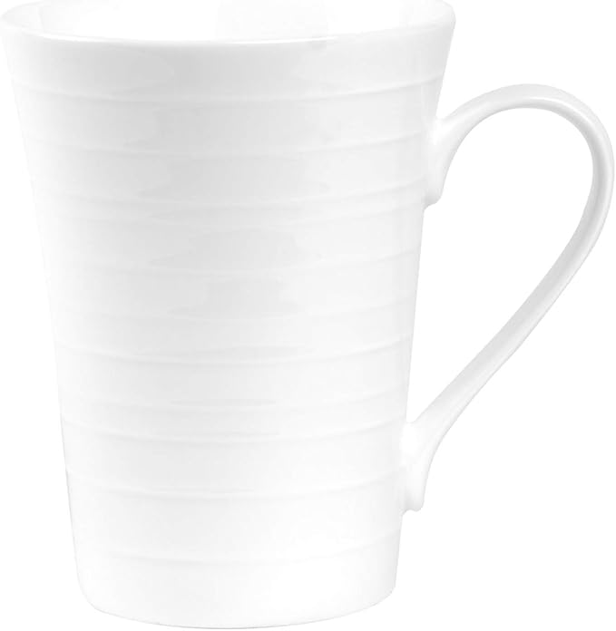 Stone lain Bone China Round Swirl Design 32 Piece Dinnerware Set, White