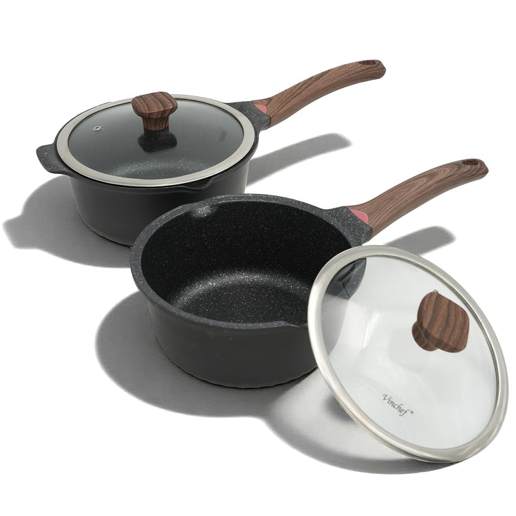 3QT & 4QT Sauce Pot Set with Lids (2 Count)