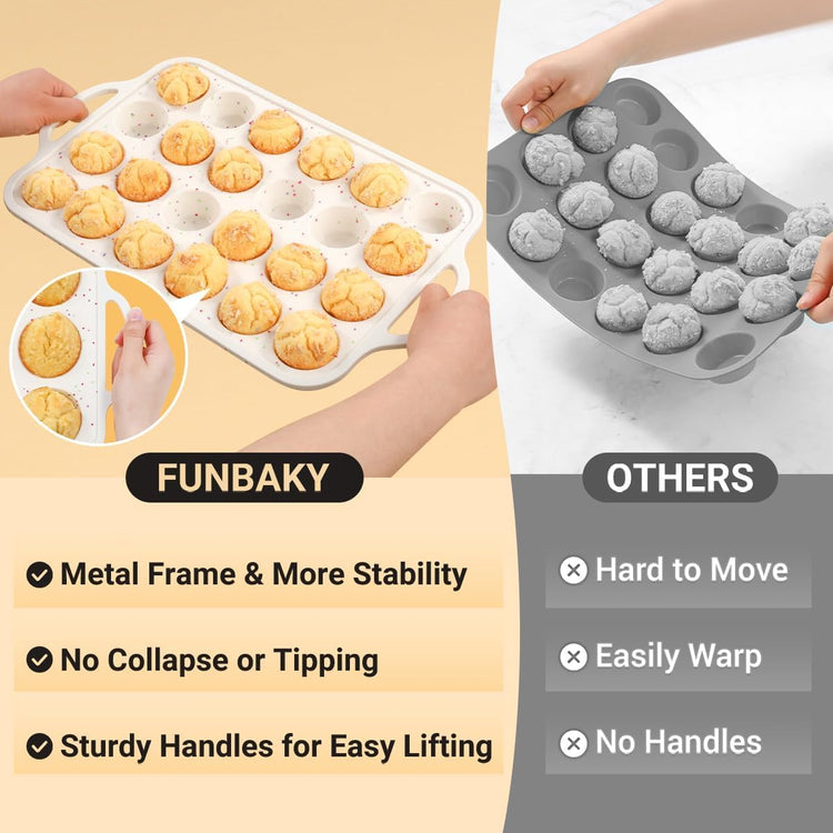 Silicone Mini Muffin Pan (2 Count)