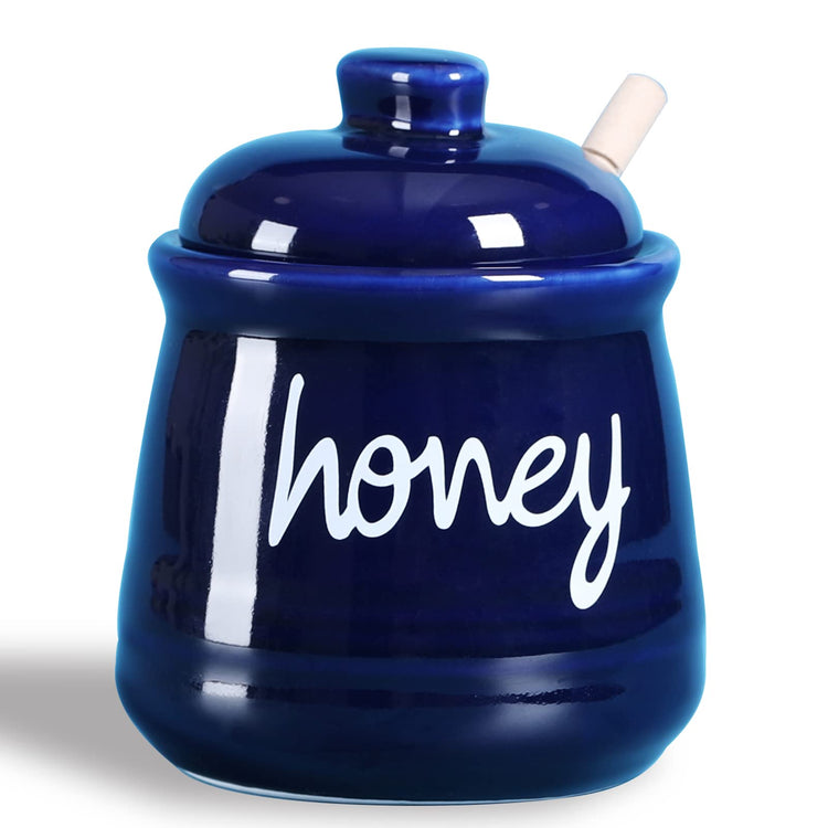 Honey Jar with Dipper and Lid (12 Ounce)