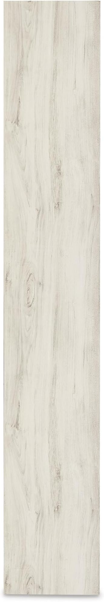 Signature Design by Ashley Bellaby Farmhouse 4-Piece Entertainment Center for TVs up to 69" with Electric Fireplace, Whitewash