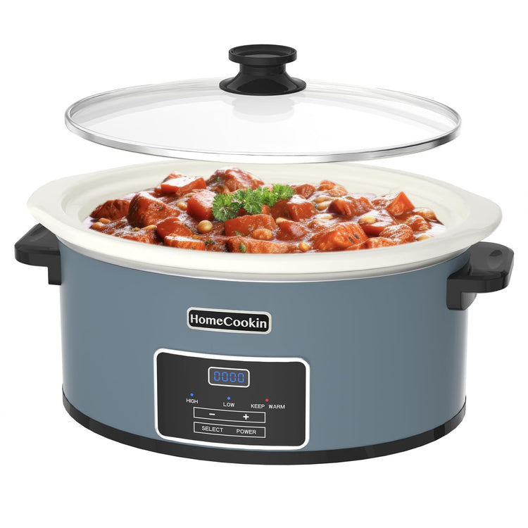 8 Quart Programmable Slow Cooker with Timer Keep Warm