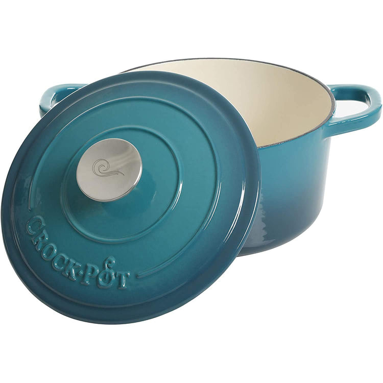 Artisan 3 Quart Round Enameled Cast Iron Dutch Oven
