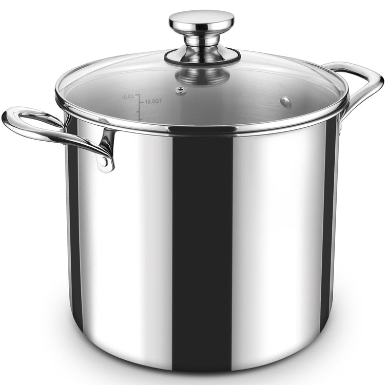 12 Quart Tri Ply Stainless Steel Stock Pot