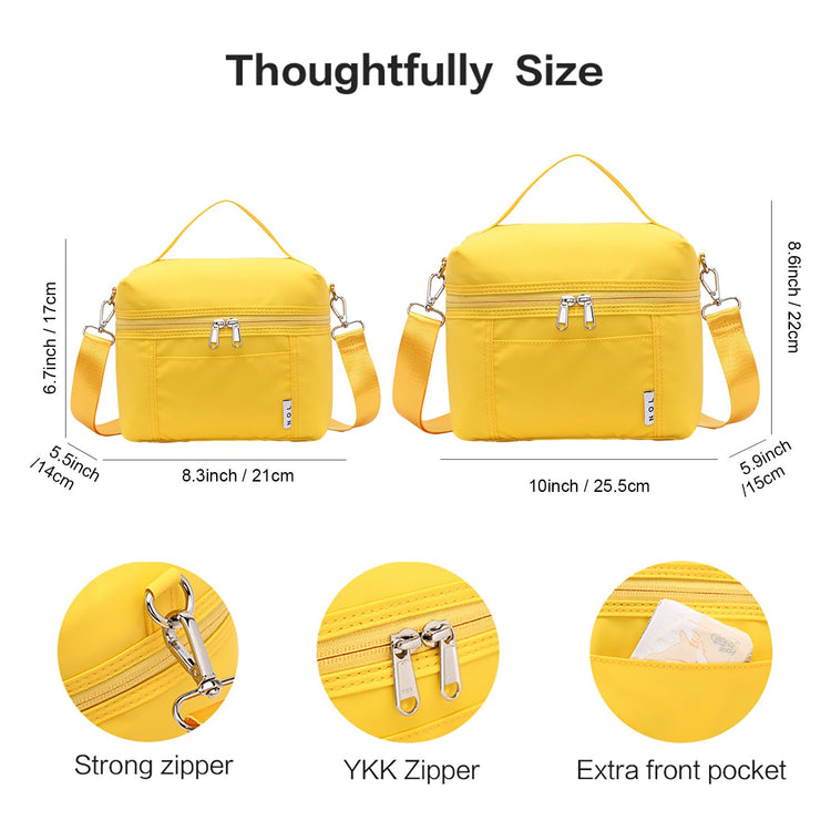 NOL Insulated Lunch Bags for Women Cooler Bag Lightweight Nylon Waterproof Lunch Box for Work