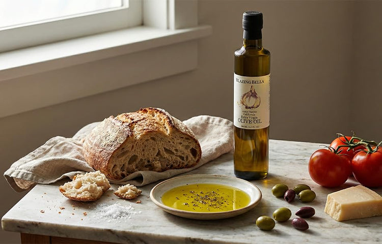 Garlic Infused Extra Virgin Olive Oil (16.9 Fl Oz)