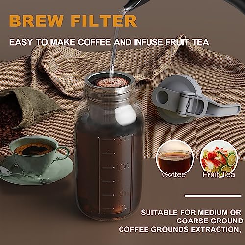 Cold Brew Coffee Maker (32 Ounces / Gray)