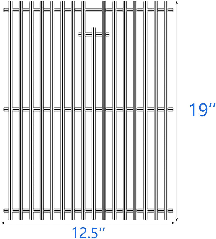19" Stainless Steel 2 Grates for Bakers and Chefs GR2039201-BC-00, ST1017-012939 Brinkmann 810-8532-F 810-2200-0, 810-2210-0 810-2310-0 810-8401-S 810-8532-F 810-8534-S Chef BIG-8116 Grill