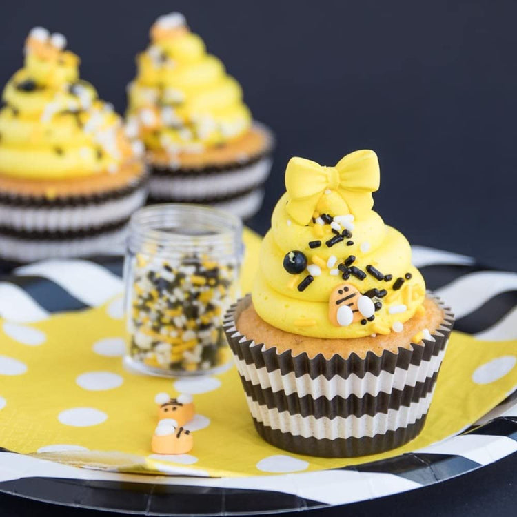 Bumble Bee Sprinkles for Cake Decorating and Baking Cookies (4 Ounce)