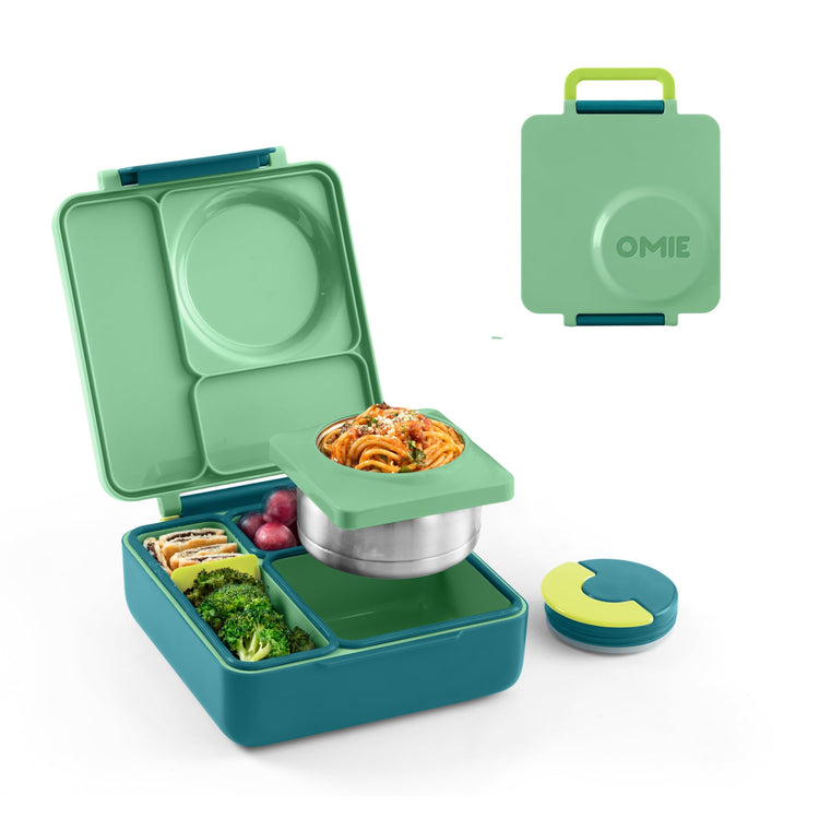 OmieBox Kids Insulated Leakproof Bento Lunch Box with Food Jar