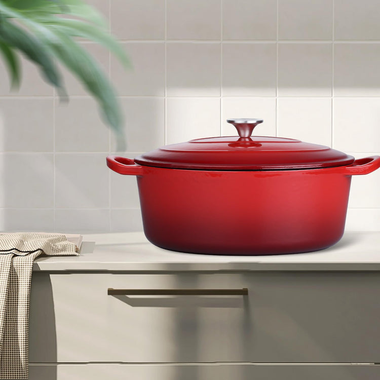 7 Quart Oval Dutch Oven with Lid