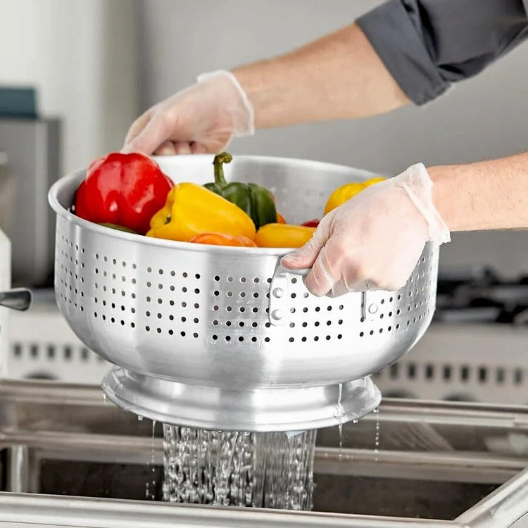 12 Qt. Aluminum Colander with Base and Handles