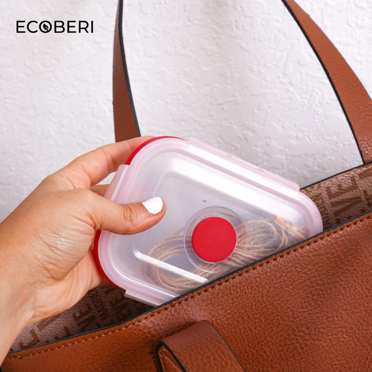 Collapsible Food Storage Containers with Lids