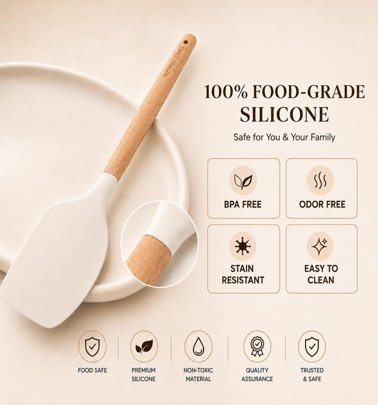 Silicone 10 Pcs Kitchen Cooking Utensils Set (10 Count)